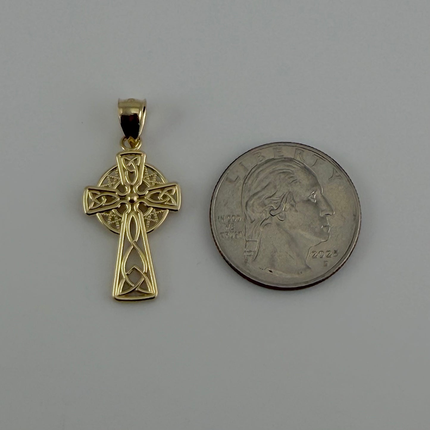 10k Gold Divine Faith Cross Charm
