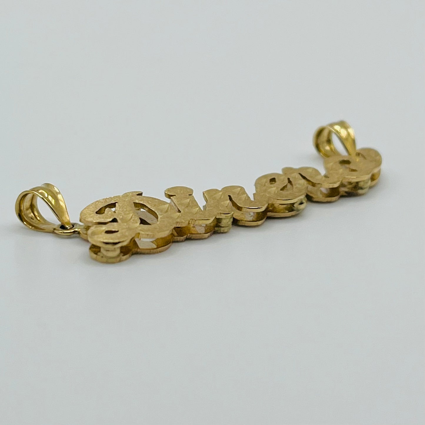 14k Gold Stone-finish Nameplate (Custom)