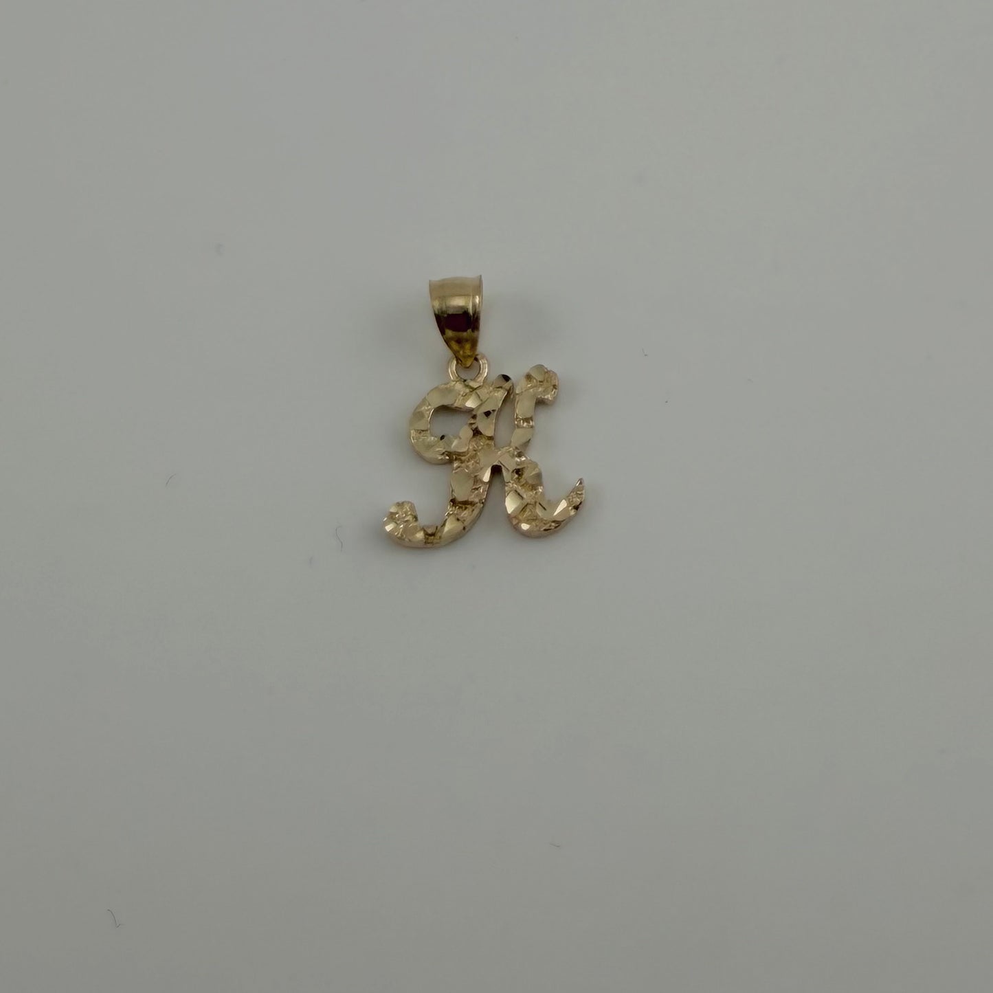 10k Gold Nugget Initial Charm (S)