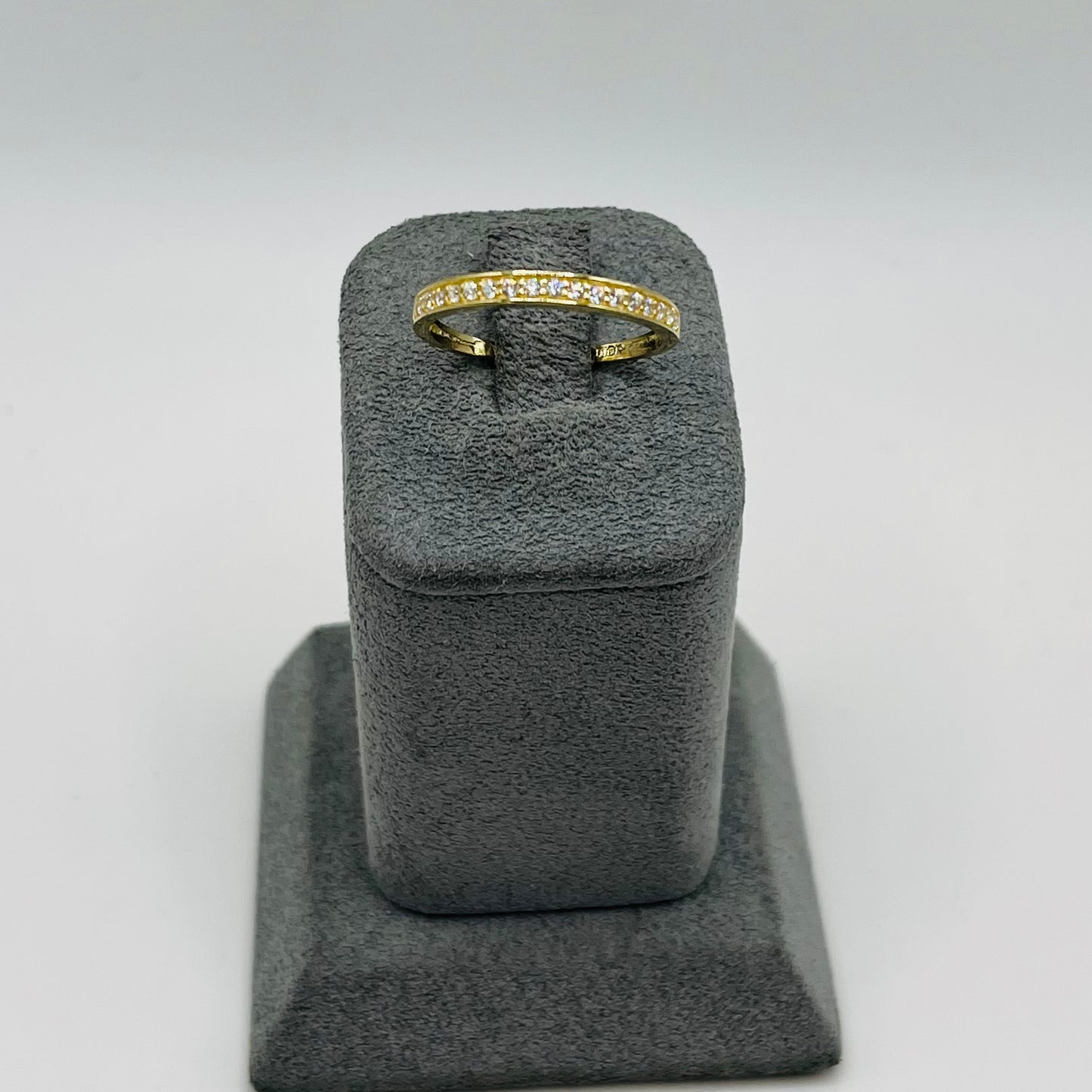 10K Gold Prong Set Cubic Zirconia (2mm)