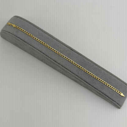 10k Gold 3.3mm Cuban Bracelet