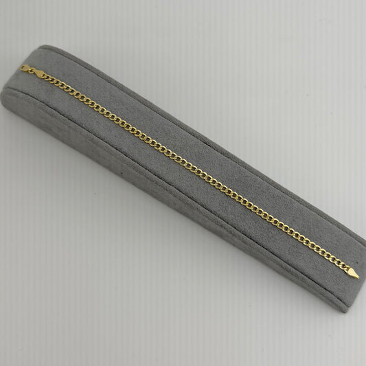 10k Gold 3.3mm Cuban Bracelet