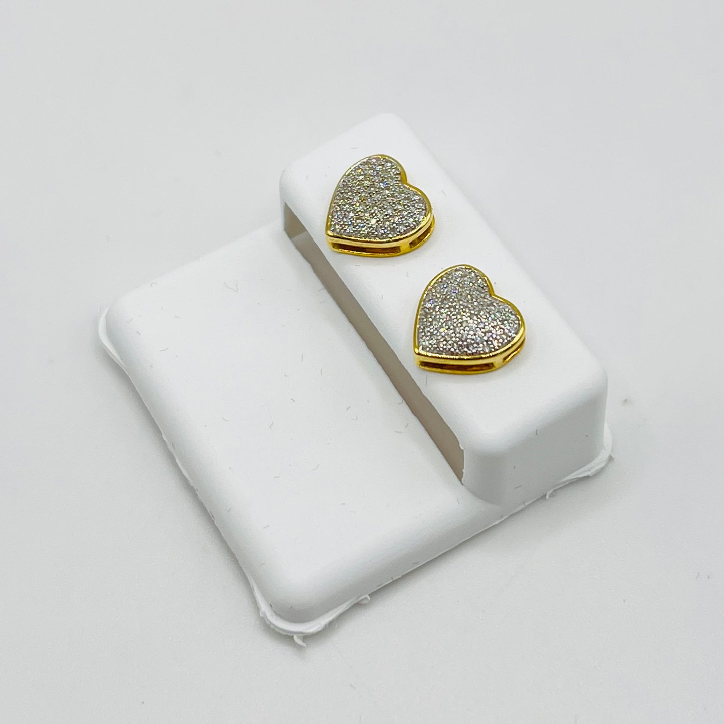 10k Gold Diamond LoveBound Heart Earrings (L)