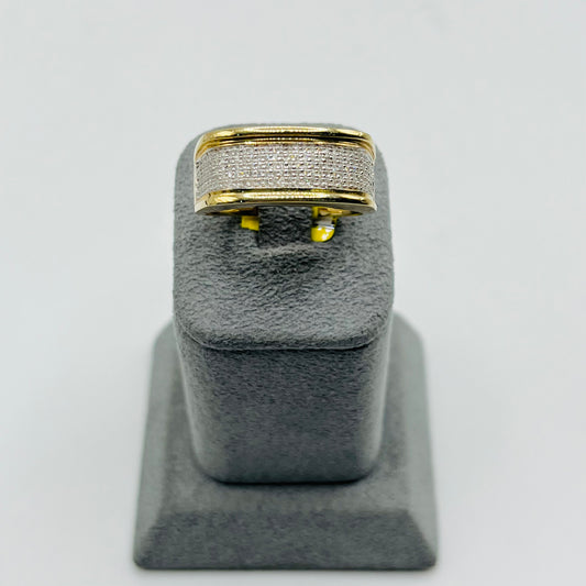 10k Gold Natural Diamond Band Ring