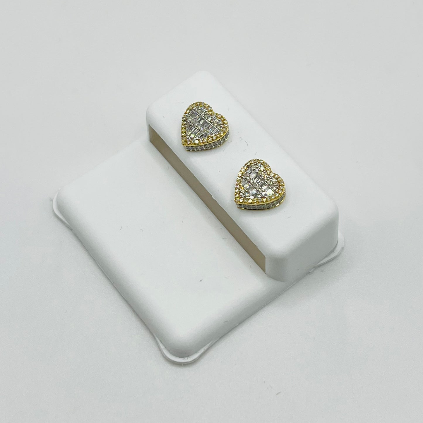10k Gold Diamond ForeverFlame Earrings (Med.)