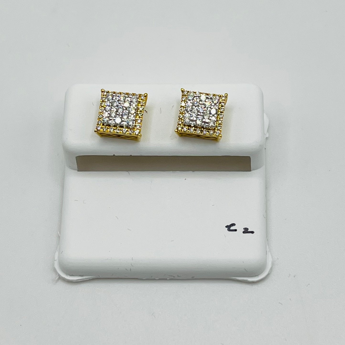 10K Gold Diamond Core Earrings