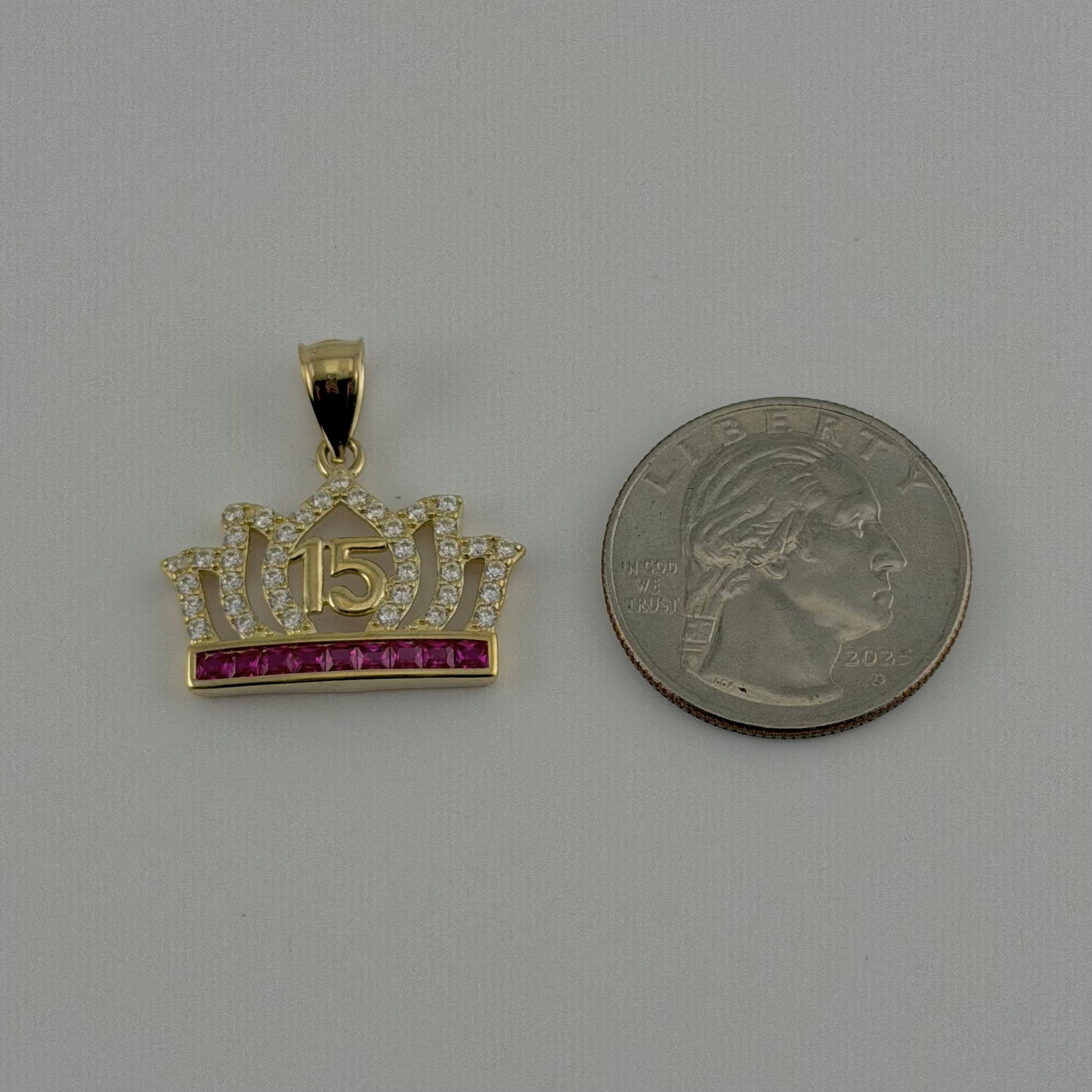 10k Gold Quince Dream Ruby Charm