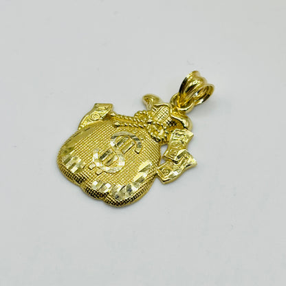 10K Gold Moneybag 2 Charm
