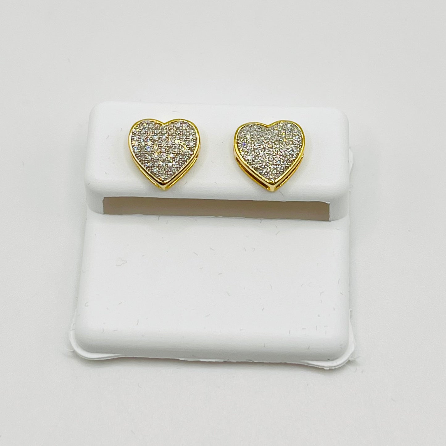 10k Gold Diamond LoveBound Heart Earrings (L)