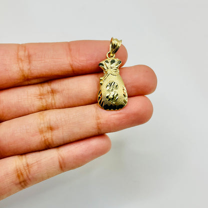 10K Gold Classic Money Bag Charm (small)