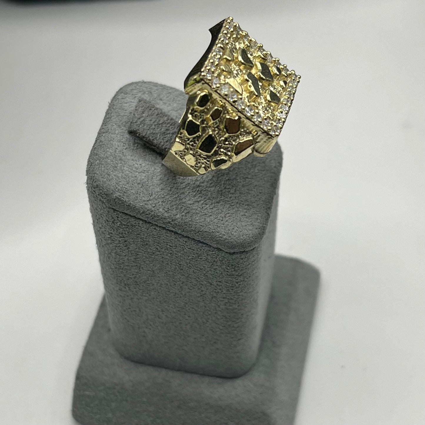 10k Gold Custom CZ Ring - Size 14 - Final Sale