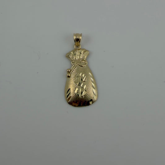 10K Gold Moneybag Charm (M)