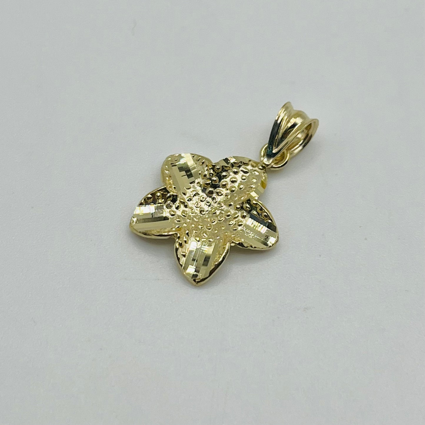 10k Gold Tropical Flower Charm