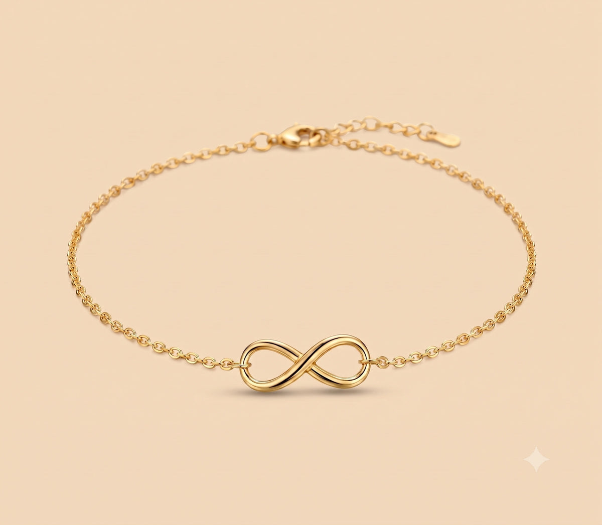 10K Gold Infinity Anklet