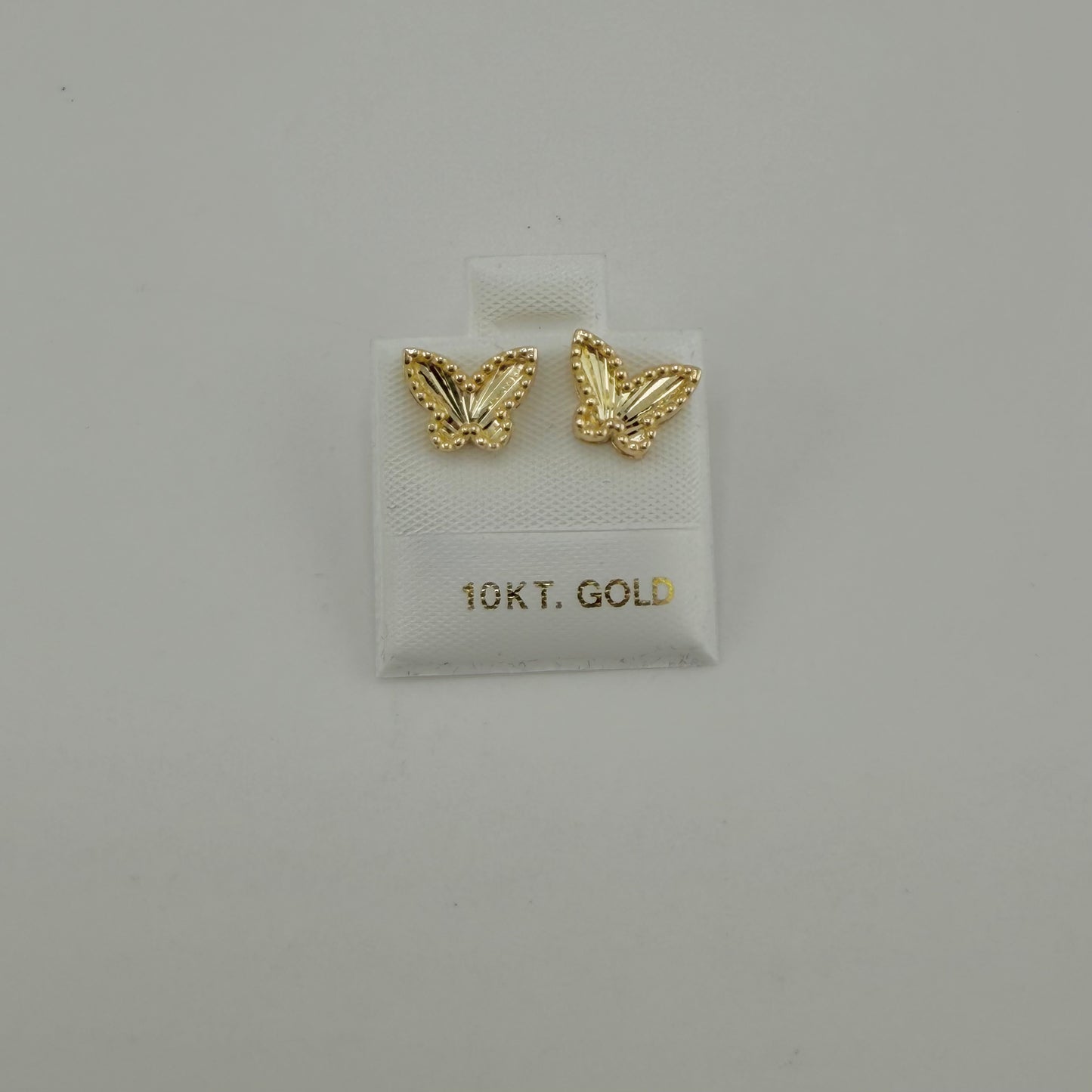 10K Gold Fancy Butterfly Earrings