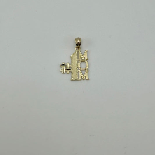10k Gold #1 Mom Charm