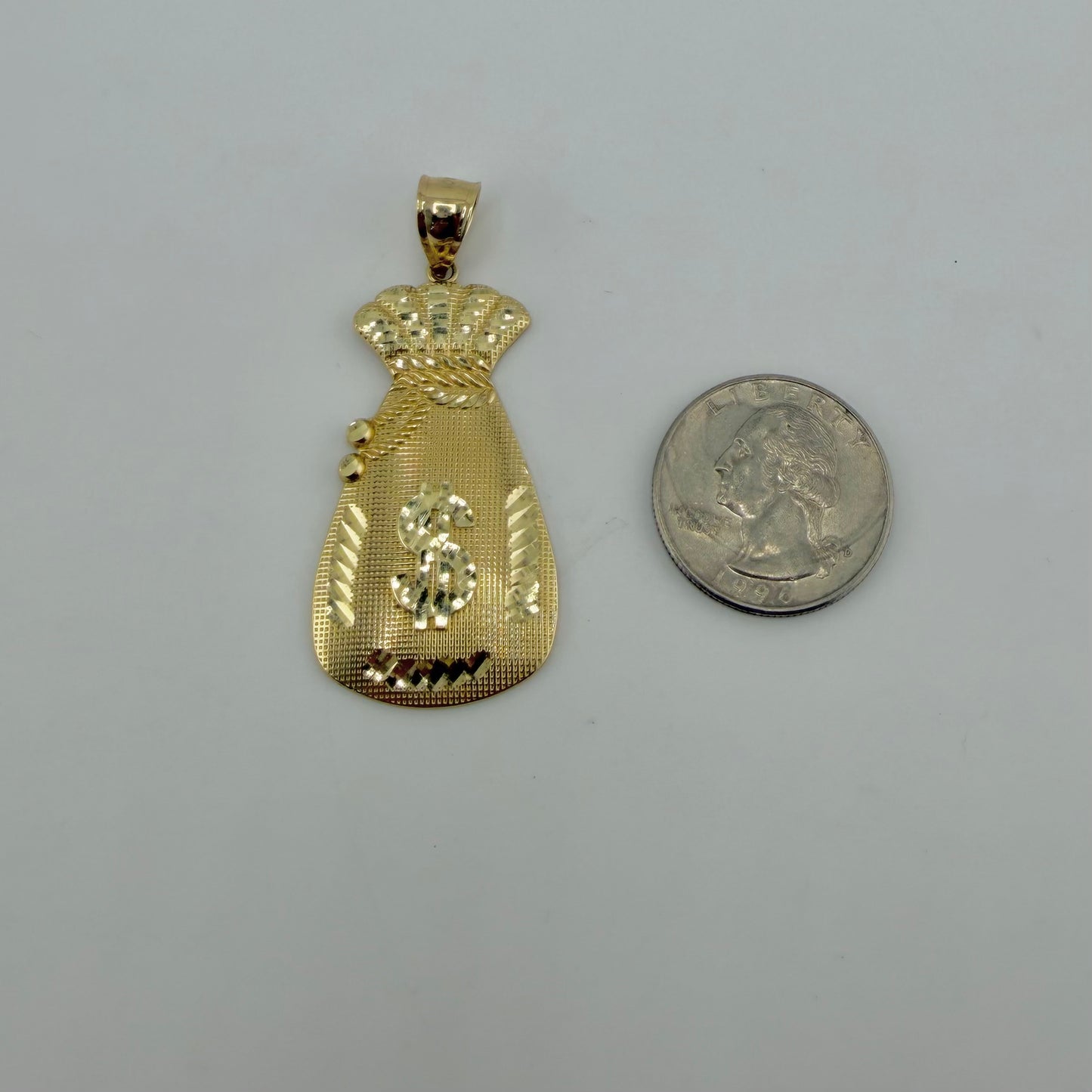 10K Gold Moneybag Charm (L)