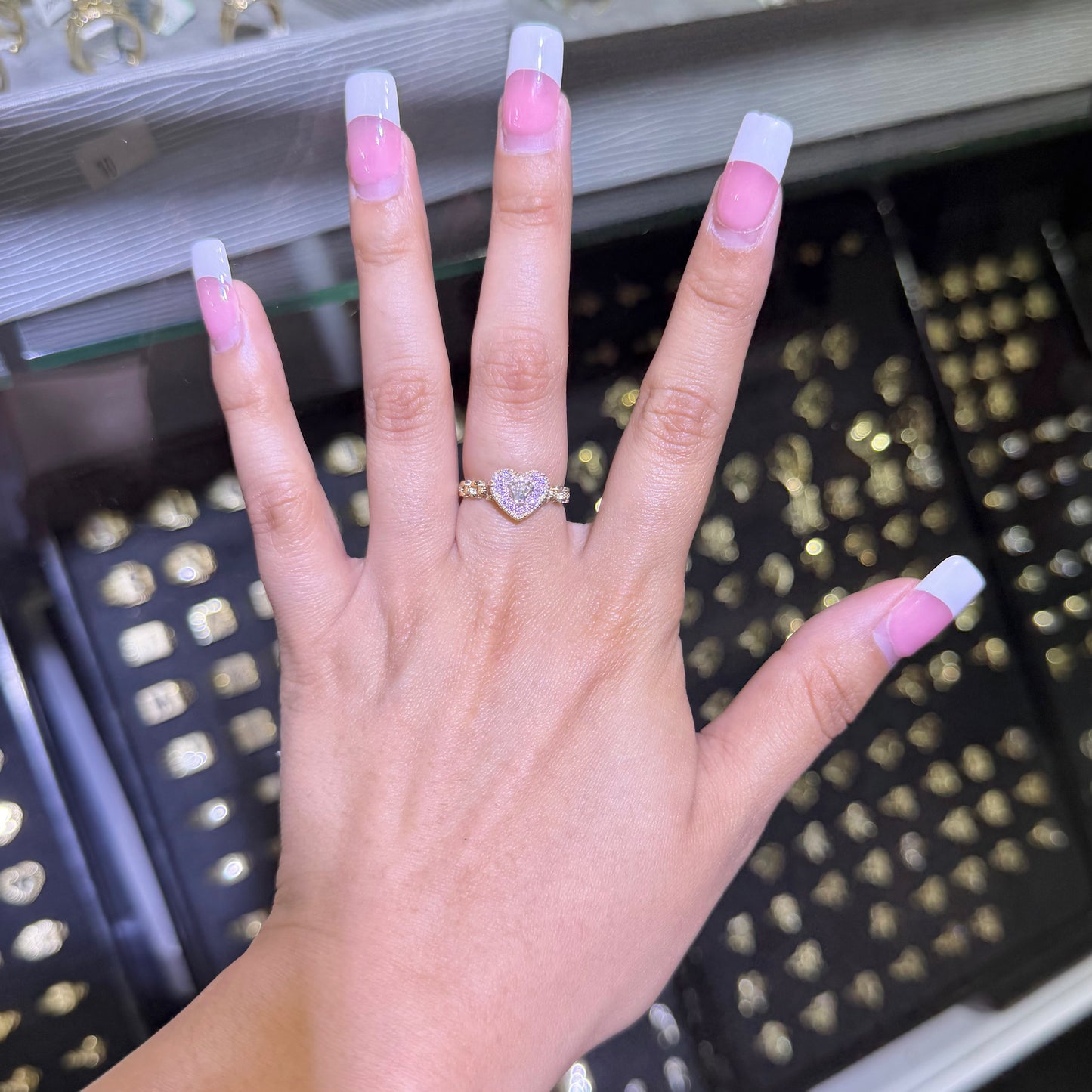 10k Gold Princess Cz Rx Crown Ring (S)