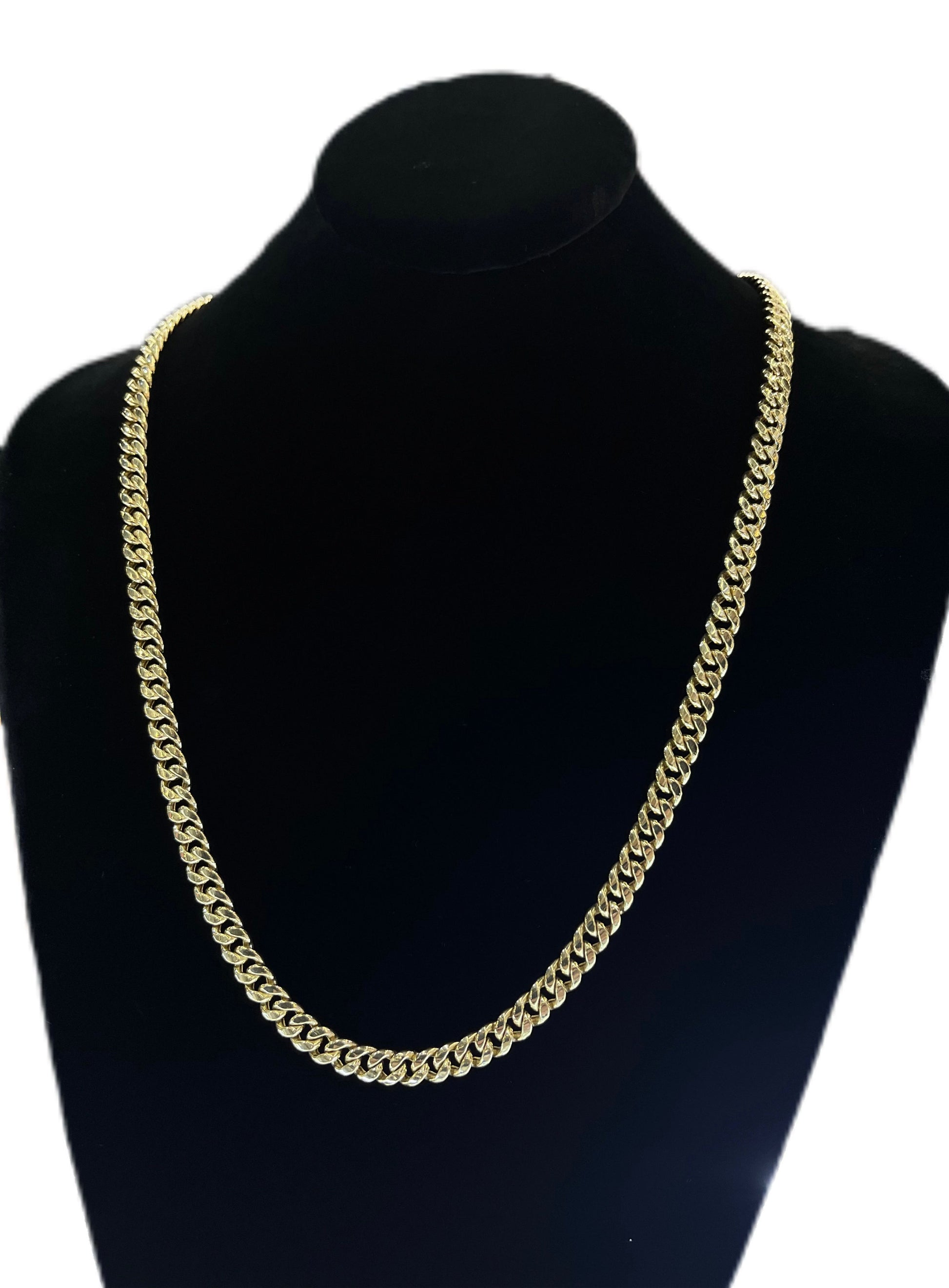 10K Gold Hollow Miami Cuban Chain | Width: 5.5mm