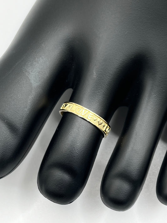 10K Gold LOVE Toe Ring