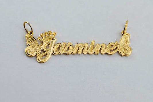 10k Custom Nameplate - Butterfly with no Bar