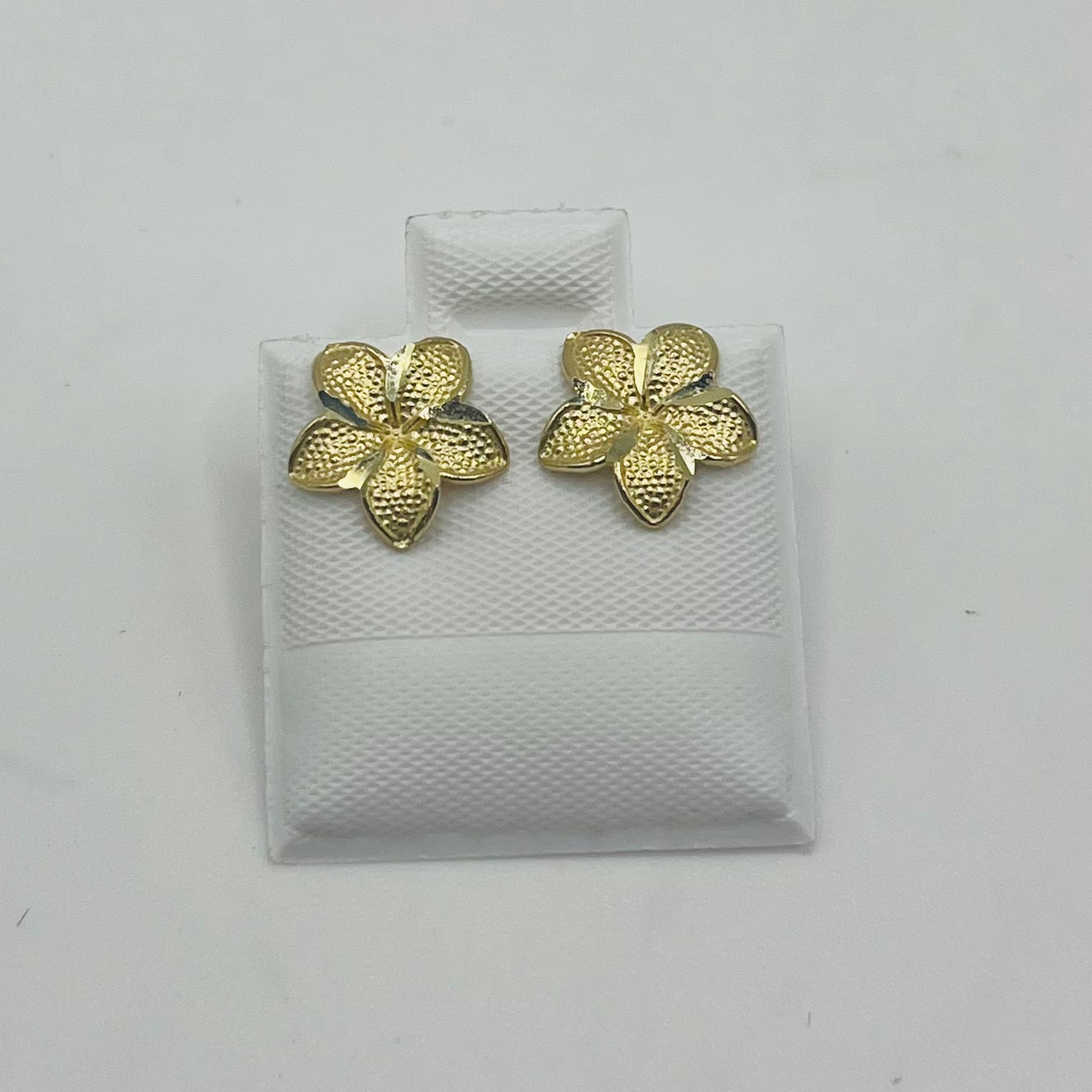 10k Gold Hibiscus Earrings (Regular)