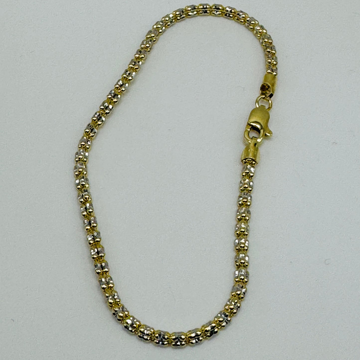 10K Gold 2.5mm Ice Chain  Bracelet