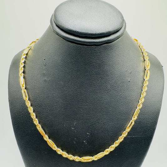 10K Gold 3mm Hollow Milano Chain