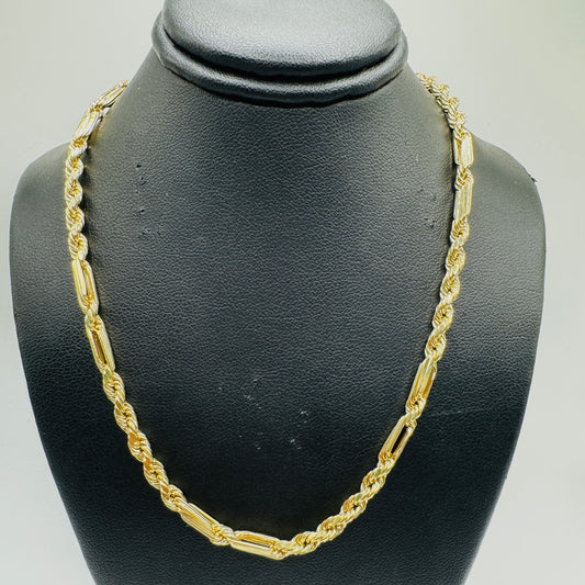 10K Gold 4mm Hollow Milano Chain