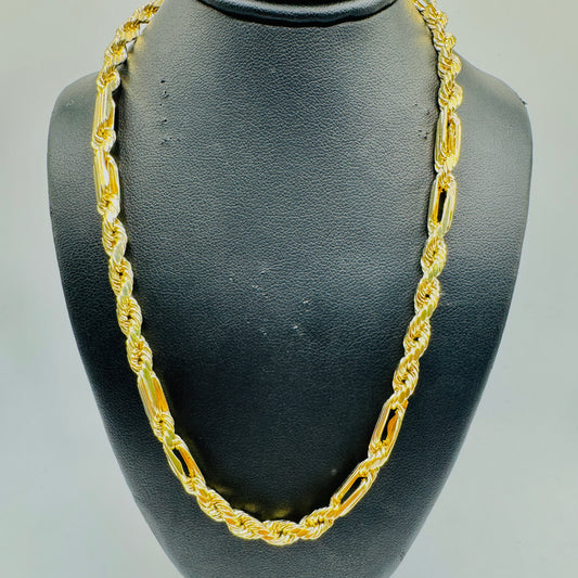 10K Gold 5.5 mm Hollow Milano Chain