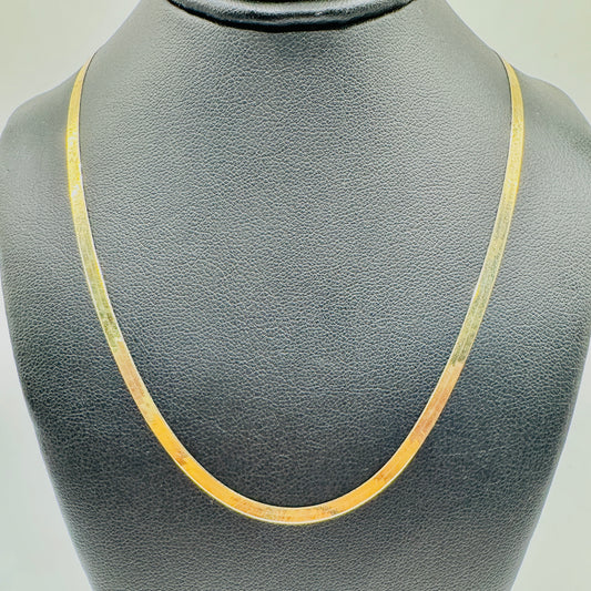 10K Gold 3.8mm Herringbone Chain