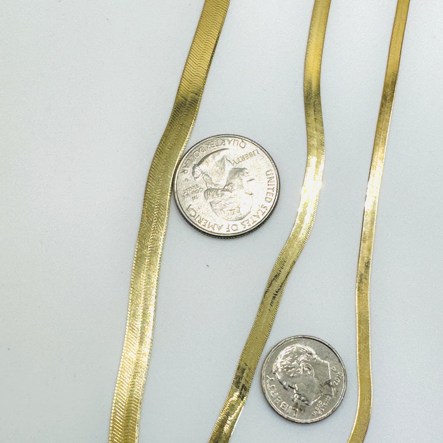 10K Gold 2.8mm Herringbone Chain