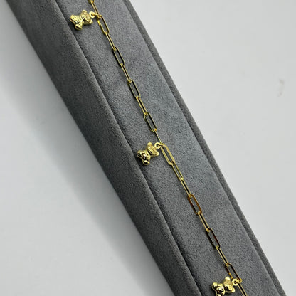 10k Gold Designer Bracelet - Teddy Bears