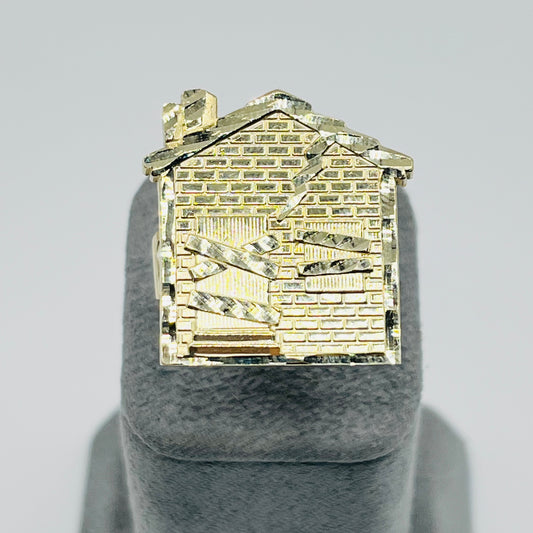 10K Gold Men's Trap House Ring