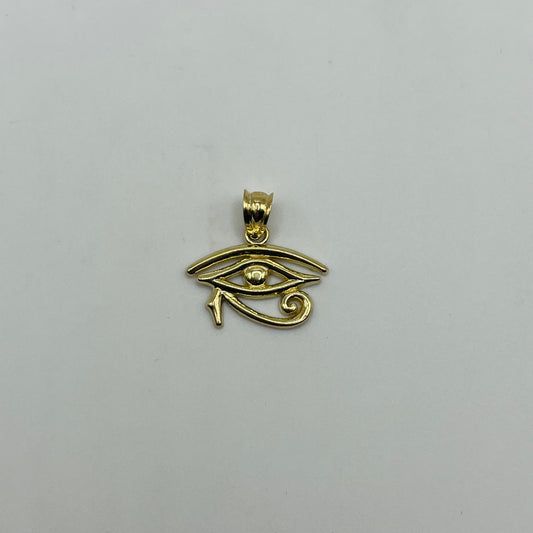 10k Gold Horus Evil Eye Charm