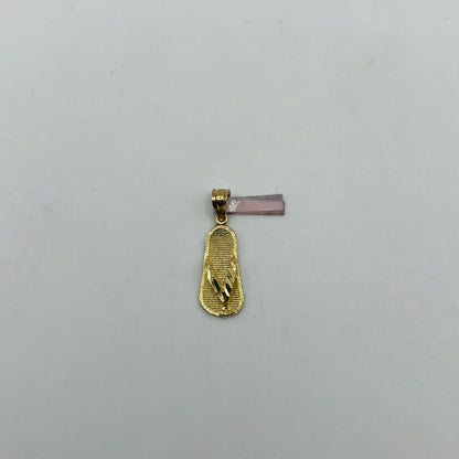 14k Gold Single Sandal Charm