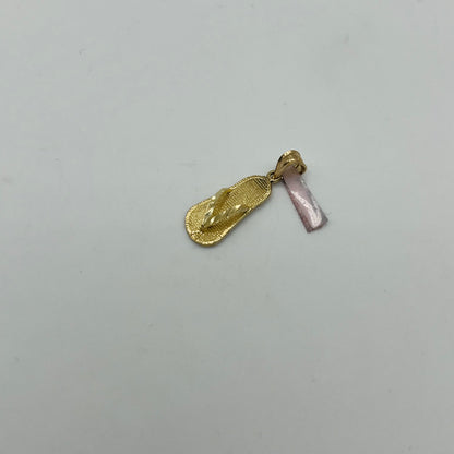 14k Gold Single Sandal Charm