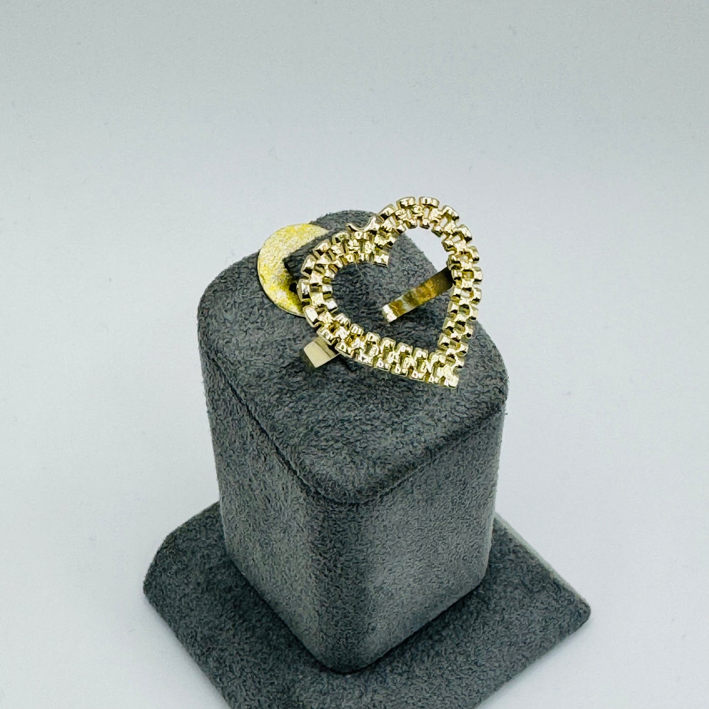 10K Gold RX Heart Ring