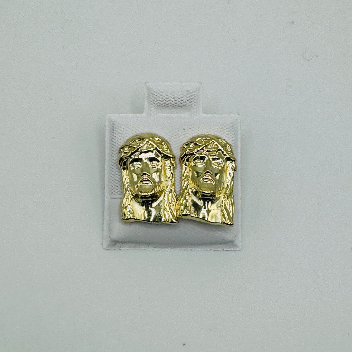 10K Gold Jesus Piece Earrings (SM)