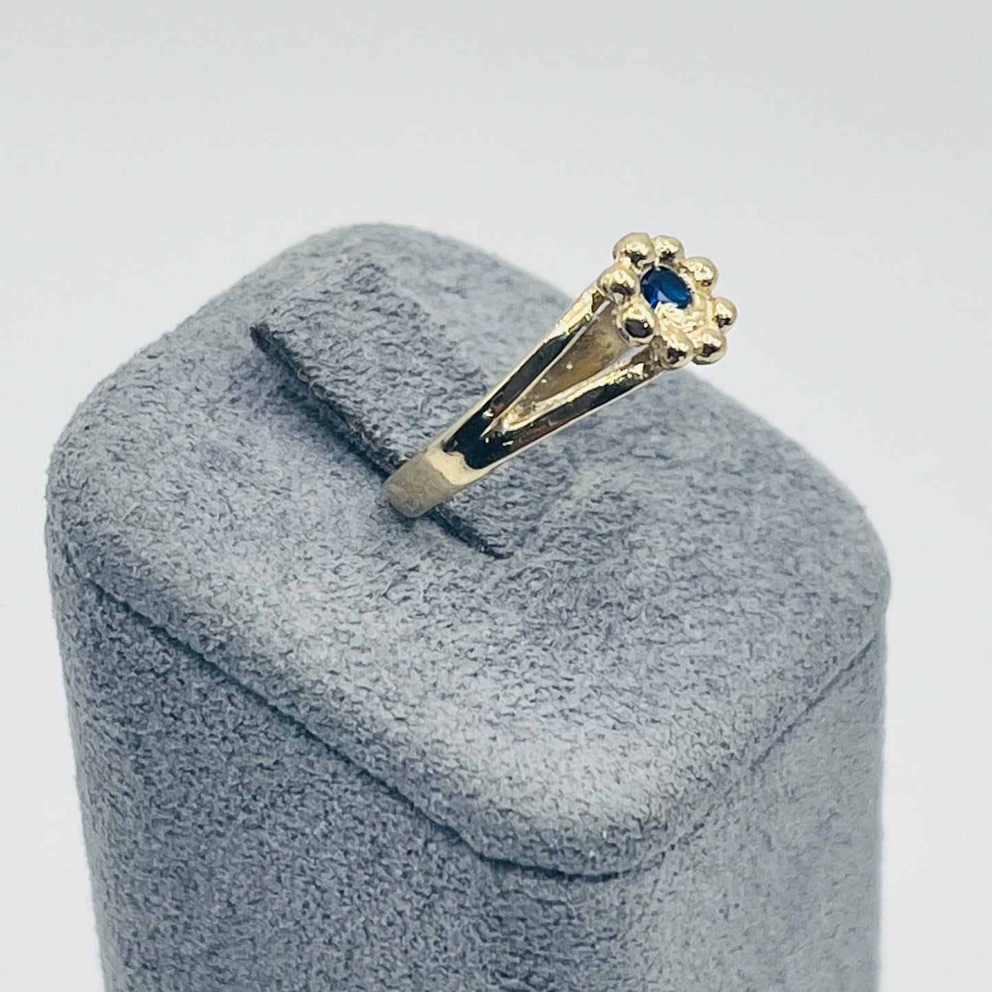 10K Gold Pink CZ Toe Ring