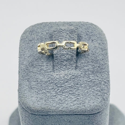 10K Gold Cable Link Toe ring