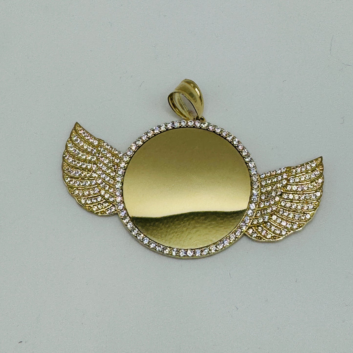 10K GoldAngel Wing Picture Pendant (L)