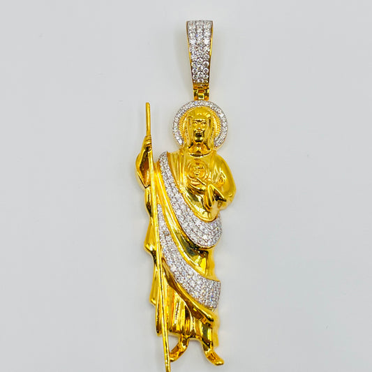 14K DIAMOND ST JUDE CHARM