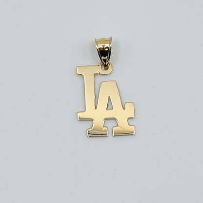 10K Gold LA Flat Charm