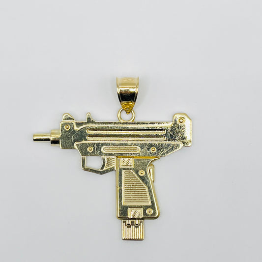 10K Gold Uzi Charm