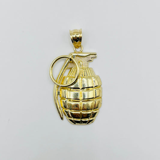 10K Gold Grenade Charm