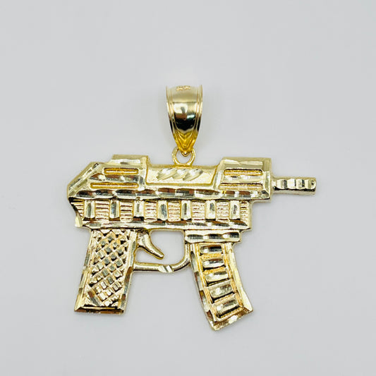 10K Gold Large Gun Charm