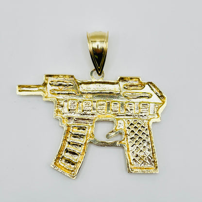 10K Gold Large Gun Charm