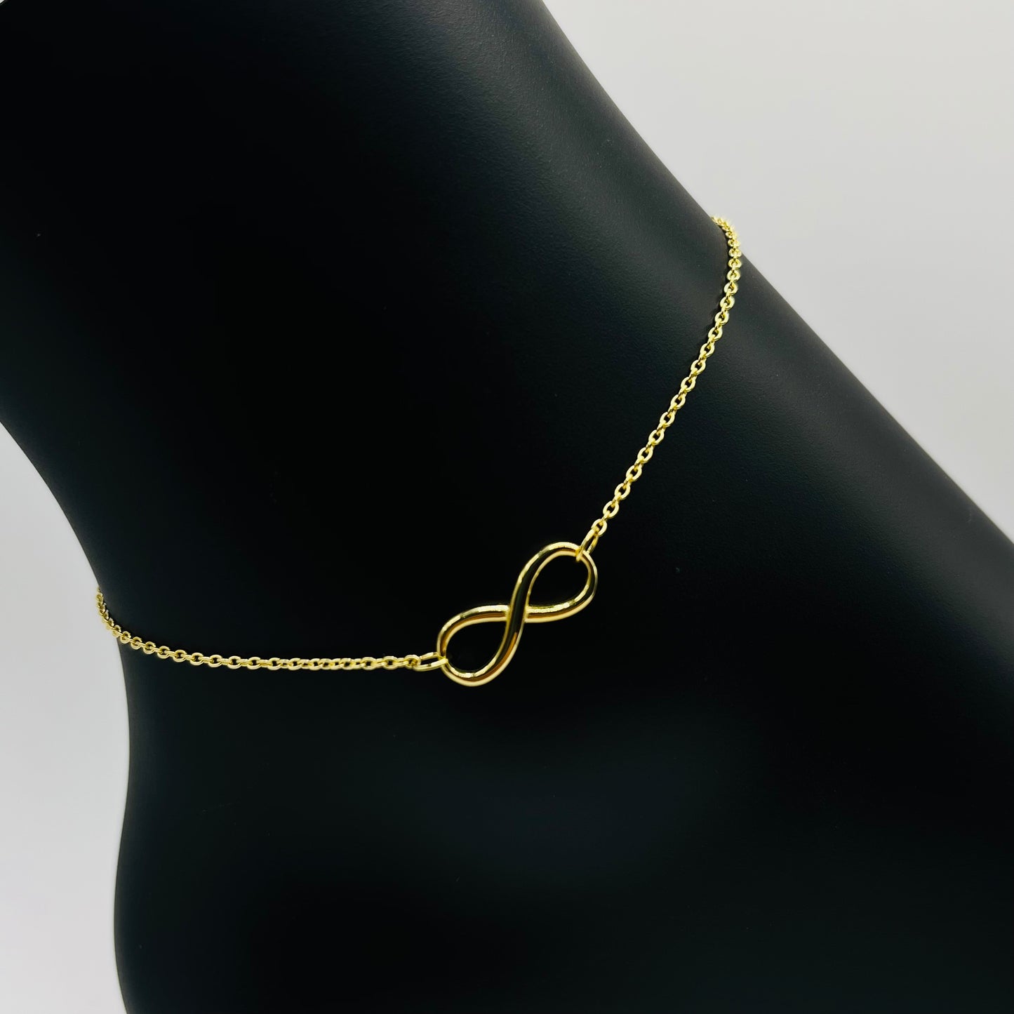 10K Gold Infinity Anklet