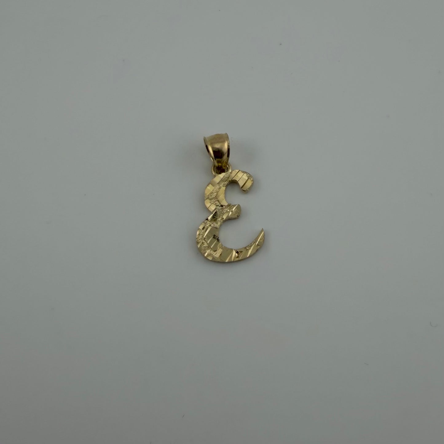 10k Gold Nugget Initial Charm (M)